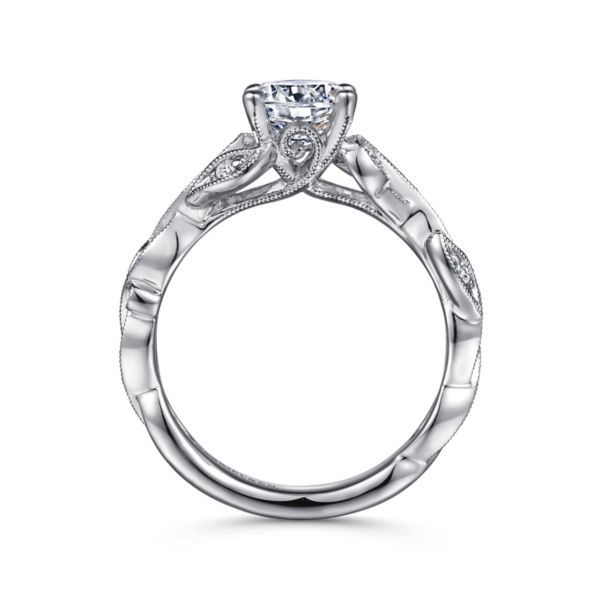 14k White Gold Diamond Engagement Ring Image 2 Dickinson Jewelers Dunkirk, MD