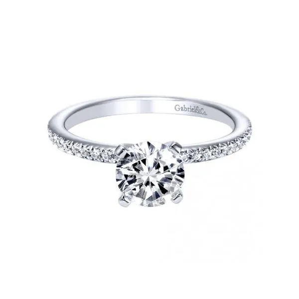 14k White Gold Diamond Engagement Ring Dickinson Jewelers Dunkirk, MD