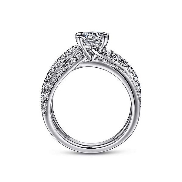 14k White Gold Diamond Engagement Ring Image 2 Dickinson Jewelers Dunkirk, MD