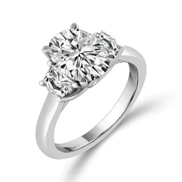 14k White Gold Lab Grown Diamond Engagement Ring Dickinson Jewelers Dunkirk, MD