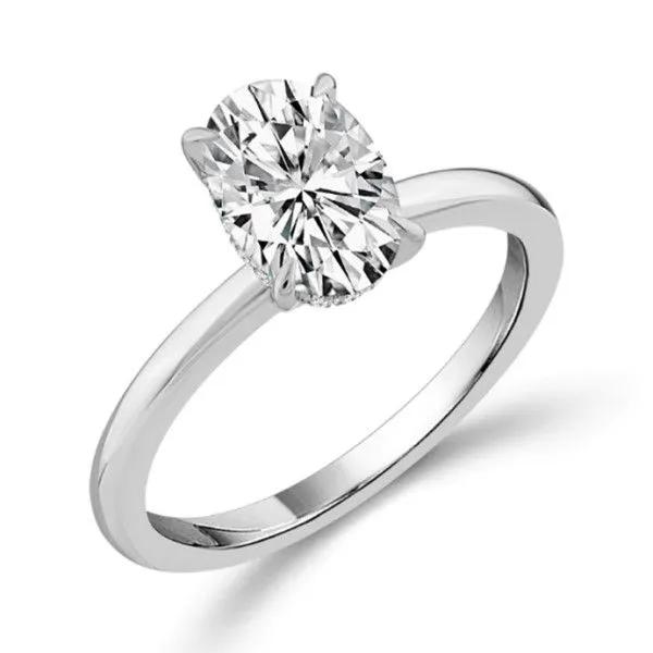 14k White Gold Lab Grown Diamond Engagement Ring Dickinson Jewelers Dunkirk, MD