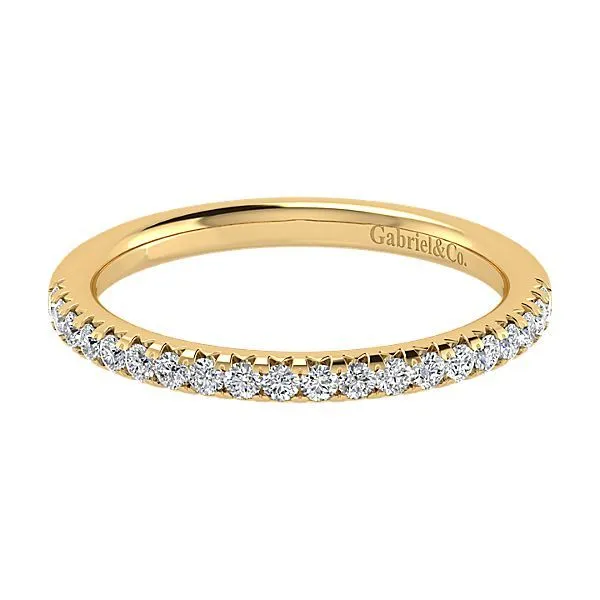 14k Yellow Gold Diamond Wedding Band Dickinson Jewelers Dunkirk, MD