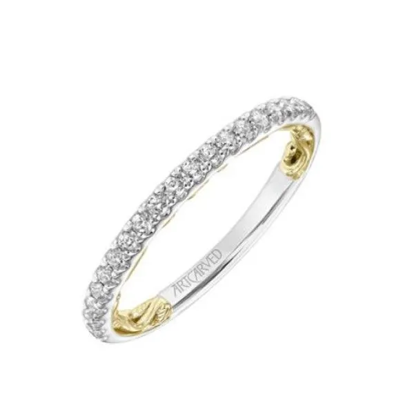 14k Yellow-White Gold Diamond Band Dickinson Jewelers Dunkirk, MD