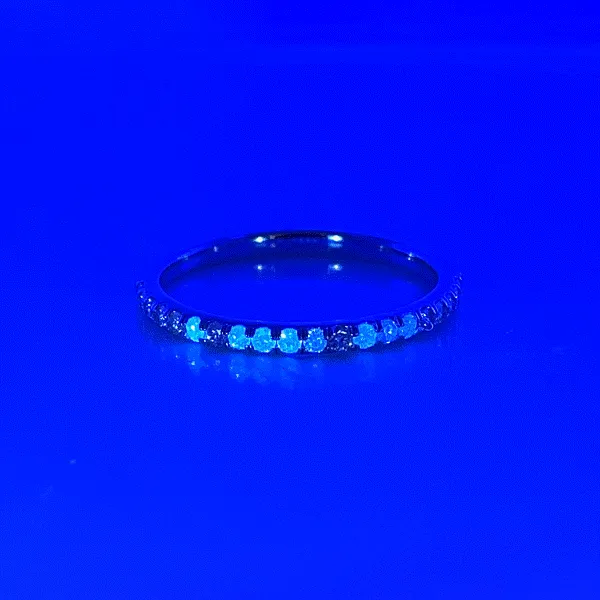 14k White Gold Olive Juice (I Love You) Band Image 2 Dickinson Jewelers Dunkirk, MD