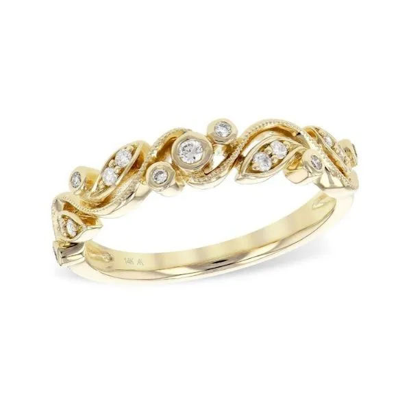 14K Yellow Gold Diamond Stacking Ring Dickinson Jewelers Dunkirk, MD