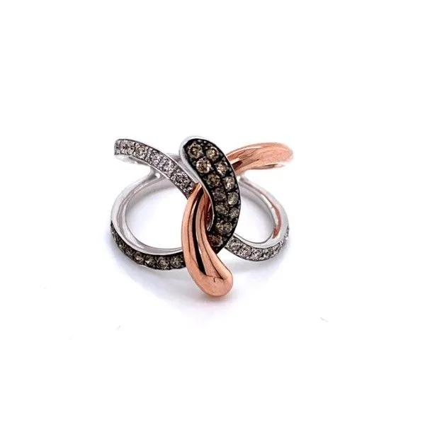 14K Vanilla Gold® and Strawberry Gold® Twist Ring Dickinson Jewelers Dunkirk, MD