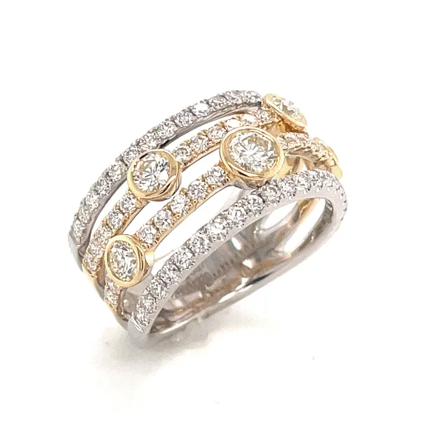 14k White-Yellow Gold Diamond Band Dickinson Jewelers Dunkirk, MD