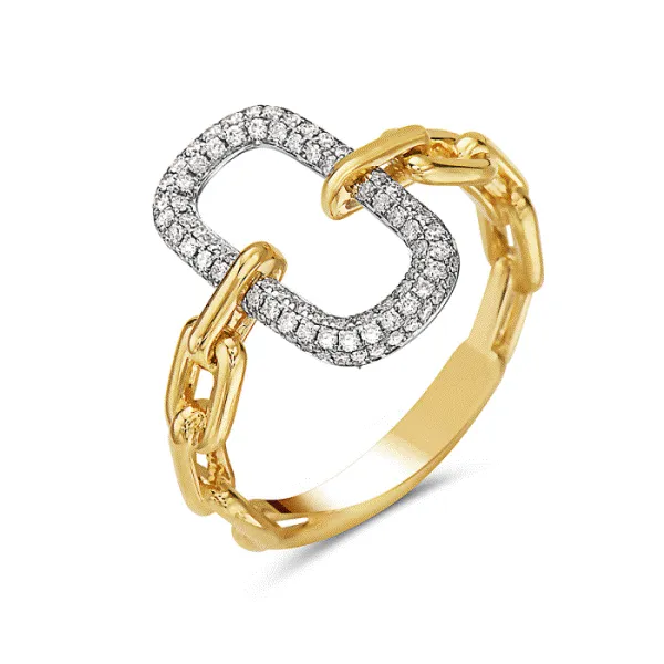 14k Yellow-White Gold Diamond Ring Dickinson Jewelers Dunkirk, MD