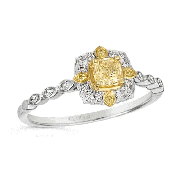 14k Gold Sunny Yellow and Vanilla Diamonds® Ring Dickinson Jewelers Dunkirk, MD