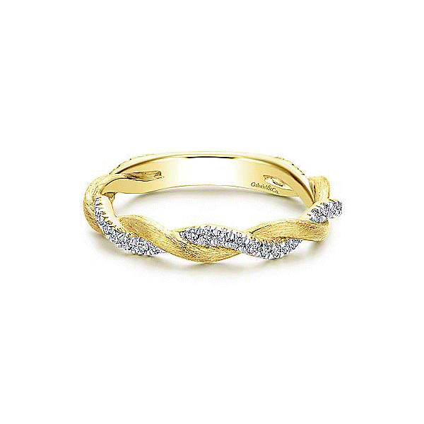 14k Yellow Gold Diamond Stacking Band Dickinson Jewelers Dunkirk, MD