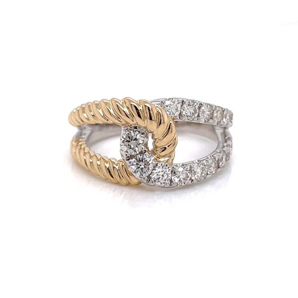 14k Yellow-White Gold Diamond Ring Dickinson Jewelers Dunkirk, MD