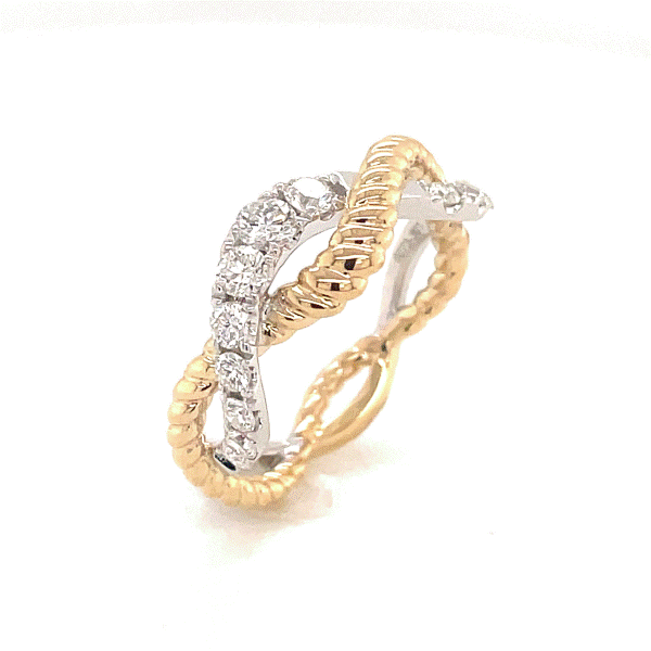 14k Yellow-White Gold Diamond Ring Dickinson Jewelers Dunkirk, MD