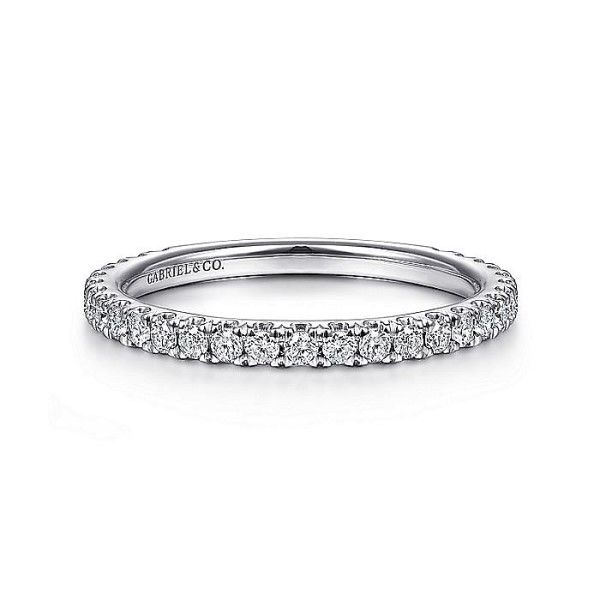 14k White Gold Diamond Stacking Band Dickinson Jewelers Dunkirk, MD