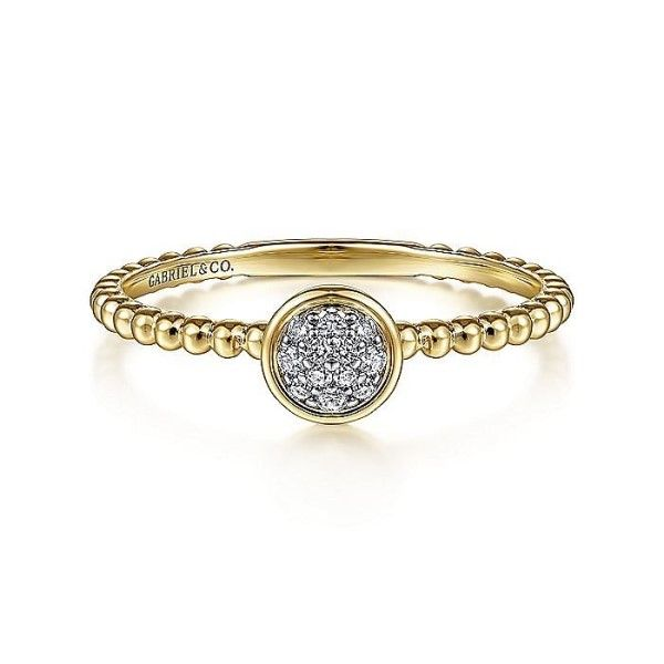 14k Yellow Gold Diamond Stacking Ring Dickinson Jewelers Dunkirk, MD
