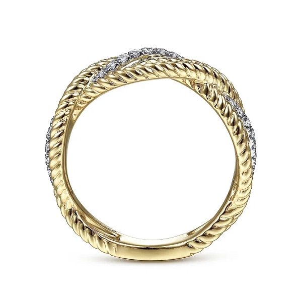 14K Yellow-White Gold Diamond Ring Image 2 Dickinson Jewelers Dunkirk, MD