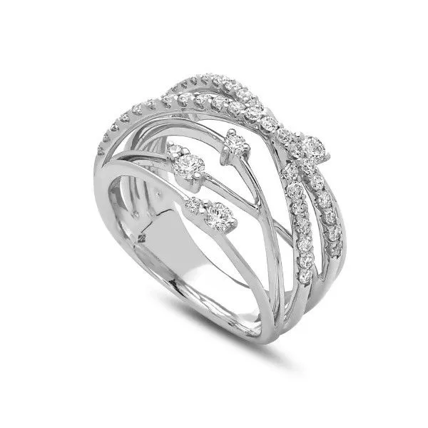 14k White Gold Diamond Band Dickinson Jewelers Dunkirk, MD