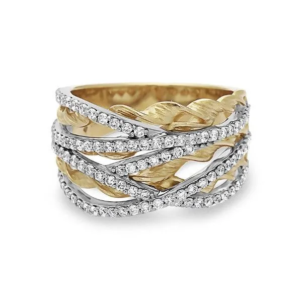 14K Yellow-White Gold Diamond Ring Dickinson Jewelers Dunkirk, MD