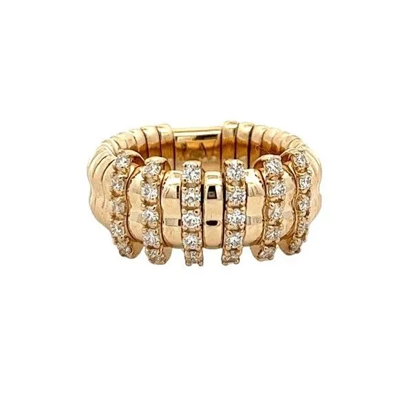 14k Yellow Gold Diamond Expansion Ring Dickinson Jewelers Dunkirk, MD