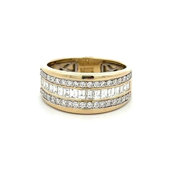 Baguette and Round Diamond Band Dickinson Jewelers Dunkirk, MD