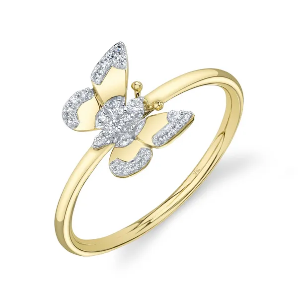 Sideways Diamond Butterfly Fashion Ring Dickinson Jewelers Dunkirk, MD