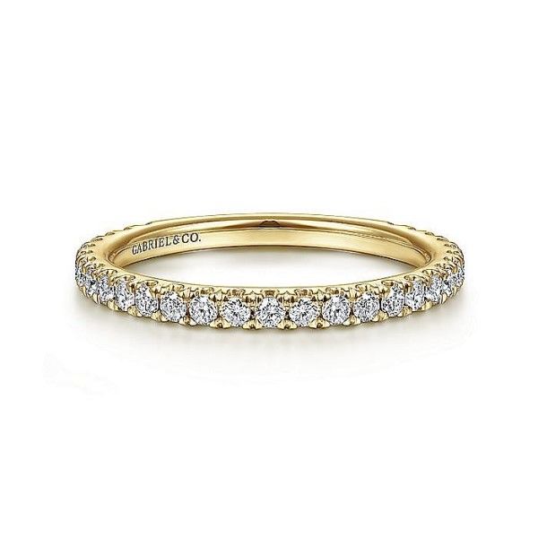 14k Yellow Gold Diamond Stacking Band Dickinson Jewelers Dunkirk, MD