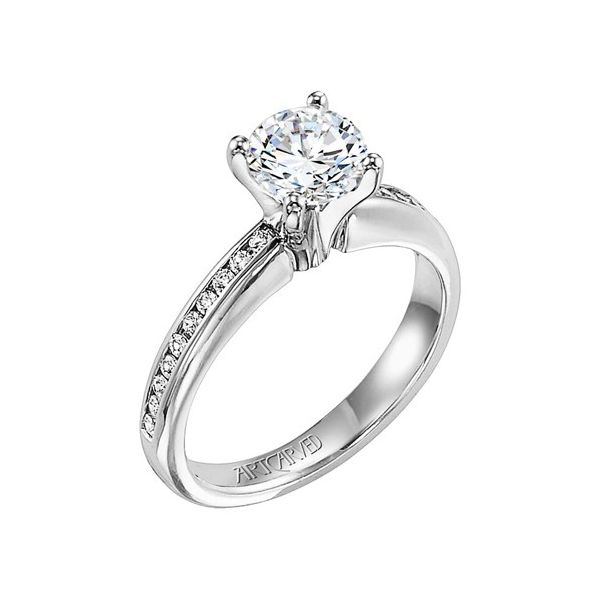 14k White Gold Diamond Engagement Ring Mounting Dickinson Jewelers Dunkirk, MD