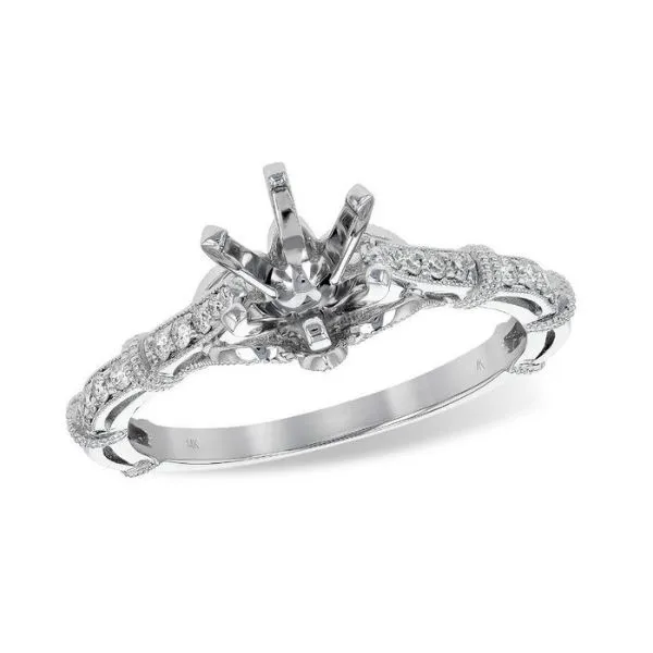 Allison Kaufman White Gold Diamond Engagement Ring Mounting Style L7745 Dickinson Jewelers Dunkirk Md
