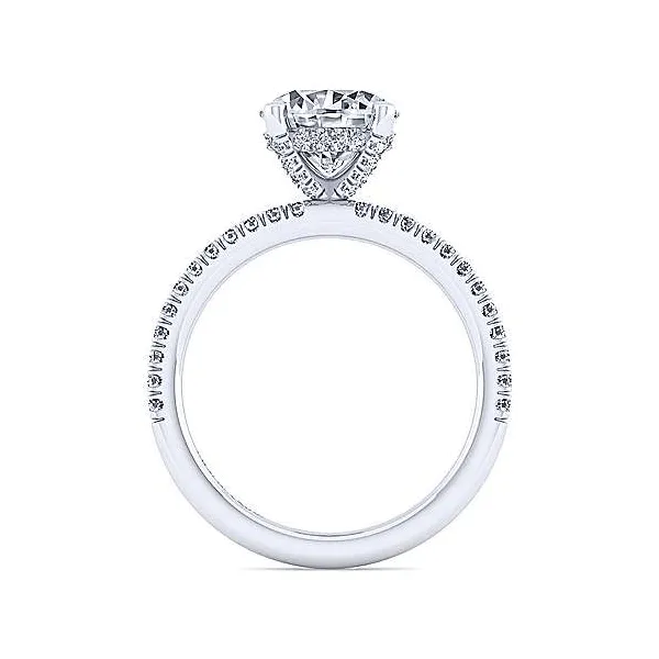 Gabriel & Co. Elegant Diamond Engagement Ring Mounting Image 2 Dickinson Jewelers Dunkirk, MD