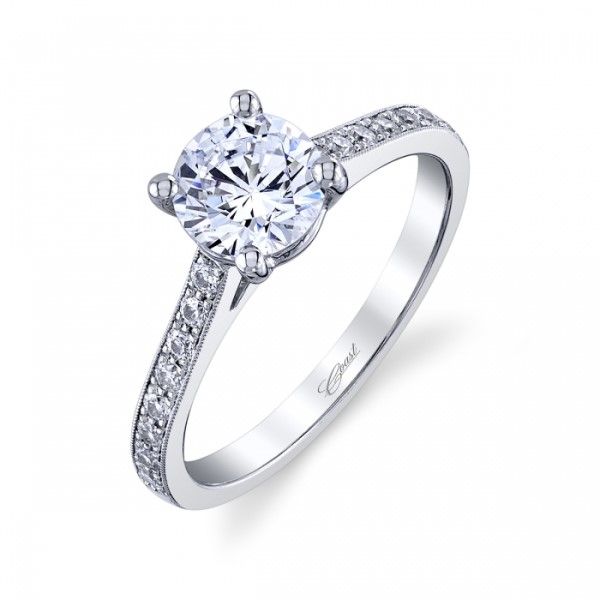 14kWhite Gold Diamond Engagement Ring Mounting Dickinson Jewelers Dunkirk, MD