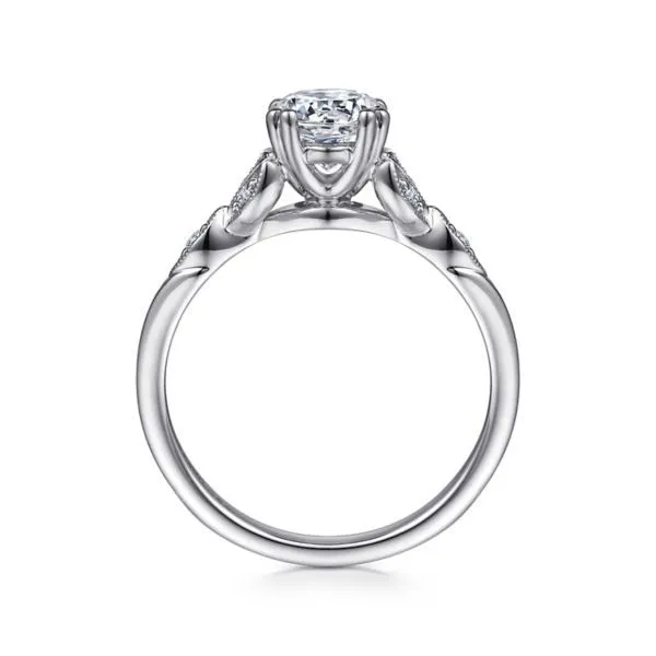 14k White Gold Diamond Engagement Ring Mounting Image 2 Dickinson Jewelers Dunkirk, MD