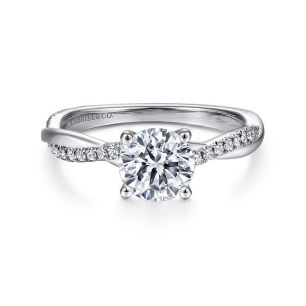14K White Gold Round Halo Engagement Ring 50896-E-11-2-14KW | Meigs Jewelry  | Tahlequah, OK