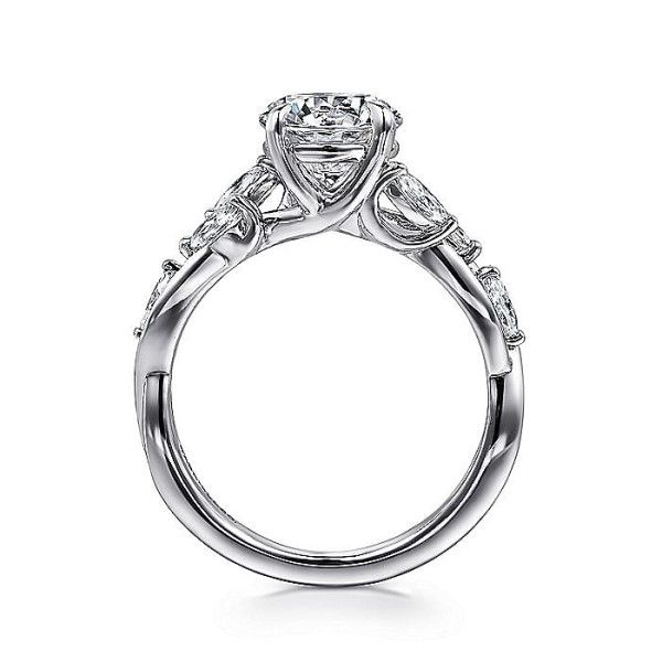 14k White Gold Diamond Engagement Ring Mounting Image 3 Dickinson Jewelers Dunkirk, MD