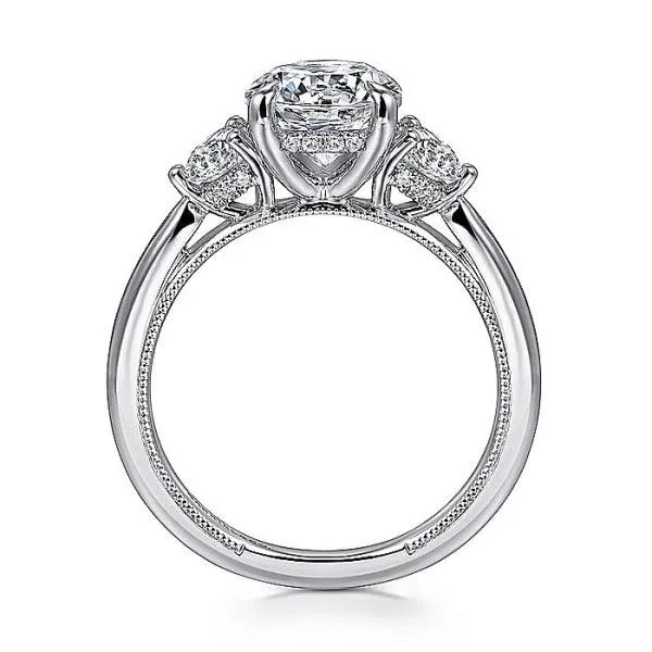 14k White Gold Diamond Engagement Ring Mounting Image 3 Dickinson Jewelers Dunkirk, MD