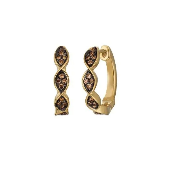 14k Honey Gold™ Chocolate Diamond® Earrings Dickinson Jewelers Dunkirk, MD