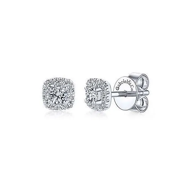 14k White Gold Diamond Earrings Dickinson Jewelers Dunkirk, MD