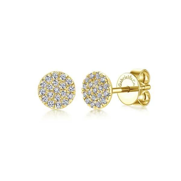 14k Yellow Gold Diamond Earrings Dickinson Jewelers Dunkirk, MD