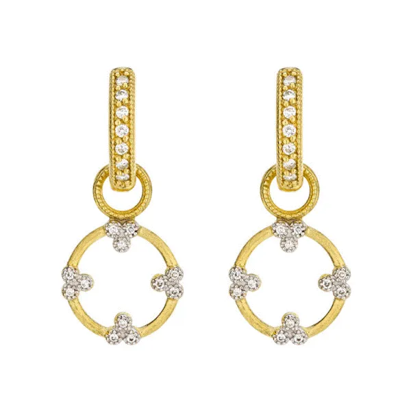 18k Yellow Gold Diamond Earring Charms Dickinson Jewelers Dunkirk, MD