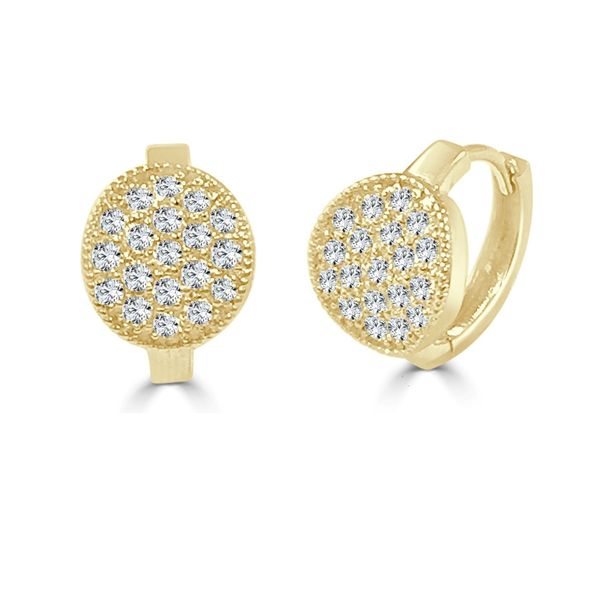 14k Yellow Gold Diamond Earrings Dickinson Jewelers Dunkirk, MD