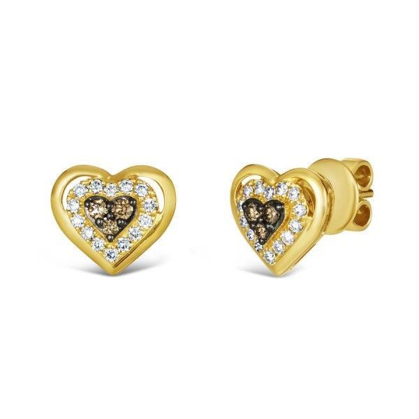 14k Gold Chocolate and Nude Diamonds® Earrings Dickinson Jewelers Dunkirk, MD