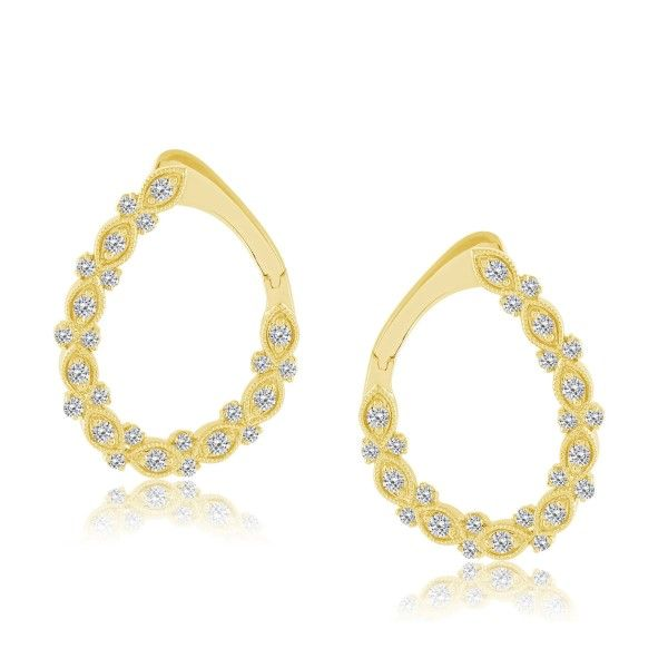 14k Yellow Gold Diamond Earrings Dickinson Jewelers Dunkirk, MD