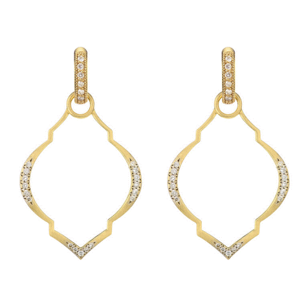 18k Yellow Gold Diamond Earring Charm Frames Dickinson Jewelers Dunkirk, MD