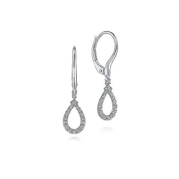 14k White Gold Diamond Earrings Dickinson Jewelers Dunkirk, MD