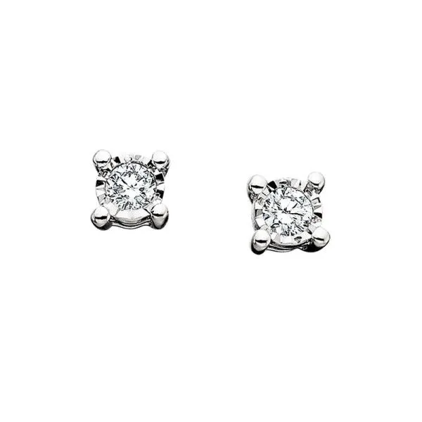 Sterling Silver LAB GROWN Diamond Studs Dickinson Jewelers Dunkirk, MD