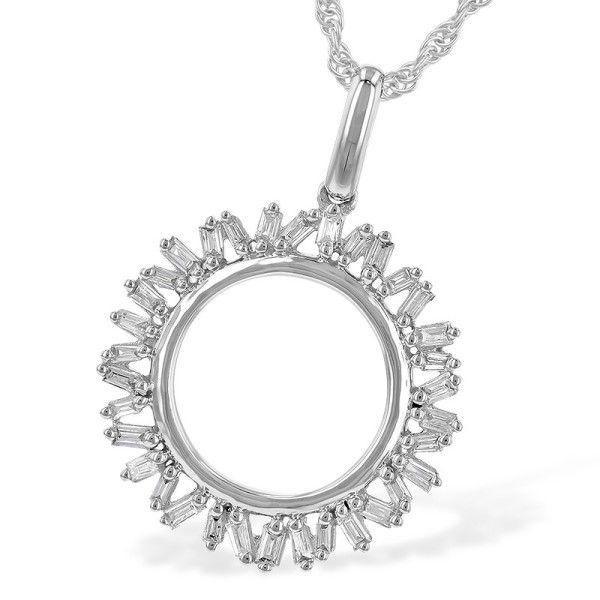 14k White Gold Diamond Pendant Dickinson Jewelers Dunkirk, MD