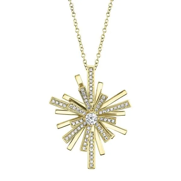 14k Yellow Gold Diamond Necklace Dickinson Jewelers Dunkirk, MD