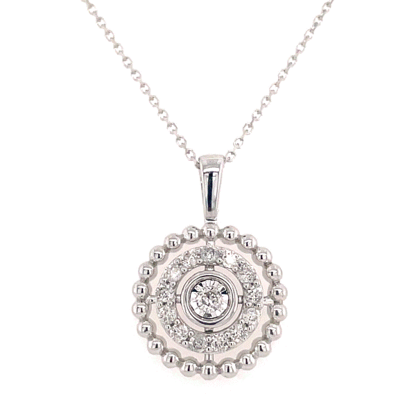 10k White Gold Diamond Pendant Dickinson Jewelers Dunkirk, MD