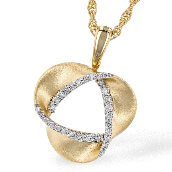 14k Yellow Gold Diamond Pendant Dickinson Jewelers Dunkirk, MD