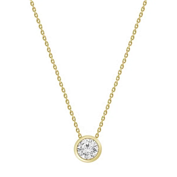 18Kt Yellow Gold Diamond Necklace Dickinson Jewelers Dunkirk, MD