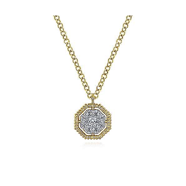 14k Yellow Gold Diamond Pendant Dickinson Jewelers Dunkirk, MD