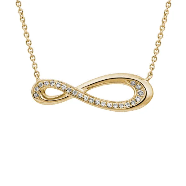 14k Yellow Gold Infinity Necklace Dickinson Jewelers Dunkirk, MD